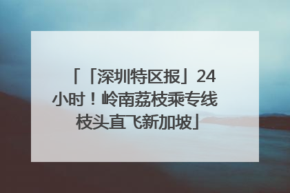 「深圳特区报」24小时！岭南荔枝乘专线 枝头直飞新加坡