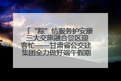 “粽”情服务护安康 三大交旅融合景区迎客忙——甘肃省公交建集团全力做好端午假期景区运营工作