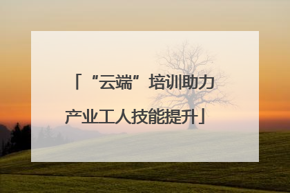 “云端”培训助力产业工人技能提升