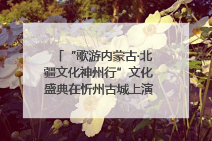 “歌游内蒙古·北疆文化神州行”文化盛典在忻州古城上演——蒙晋文化交融共谱文旅融合新篇