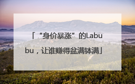 “身价暴涨”的Labubu，让谁赚得盆满钵满
