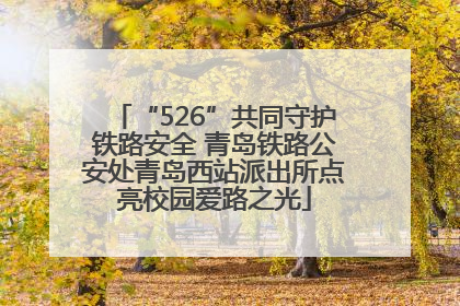 “526”共同守护铁路安全 青岛铁路公安处青岛西站派出所点亮校园爱路之光