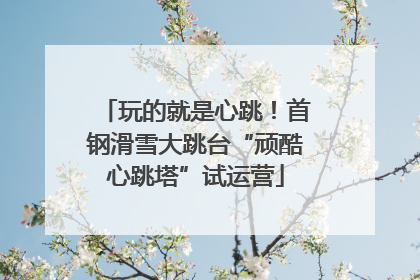 玩的就是心跳！首钢滑雪大跳台“顽酷心跳塔”试运营