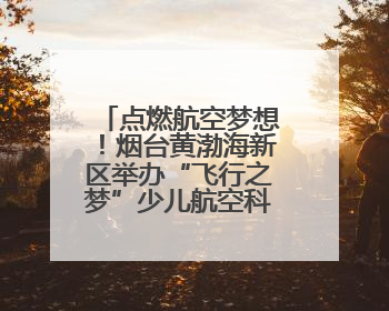点燃航空梦想！烟台黄渤海新区举办“飞行之梦”少儿航空科普活动