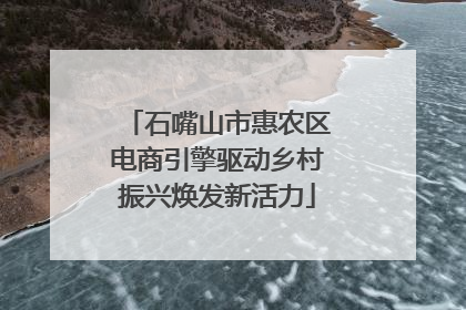 石嘴山市惠农区电商引擎驱动乡村振兴焕发新活力