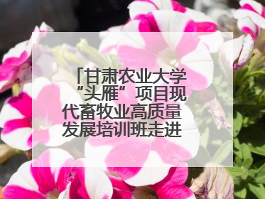 甘肃农业大学“头雁”项目现代畜牧业高质量发展培训班走进榆林榆阳区