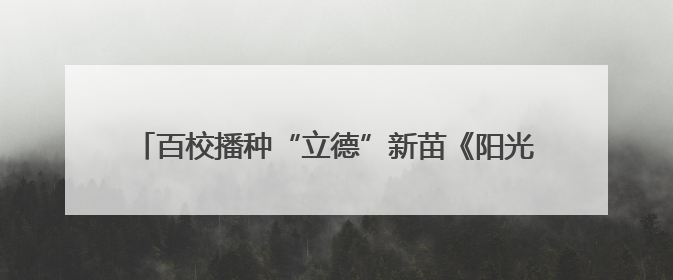 百校播种“立德”新苗《阳光少年报》照亮南召学子求知路