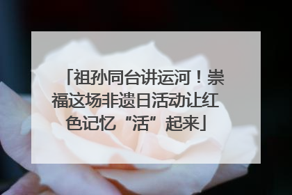 祖孙同台讲运河！崇福这场非遗日活动让红色记忆“活”起来