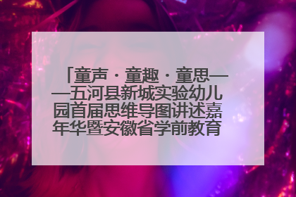 童声・童趣・童思——五河县新城实验幼儿园首届思维导图讲述嘉年华暨安徽省学前教育教研基地园项目阶段性成果展示活动