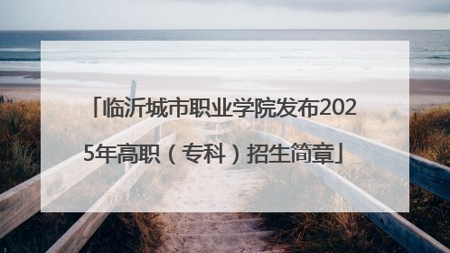 临沂城市职业学院发布2025年高职（专科）招生简章