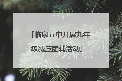 临泉五中开展九年级减压团辅活动