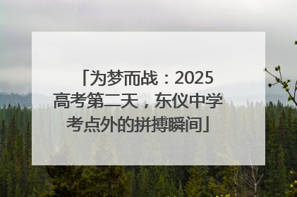 为梦而战：2025高考第二天，东仪中学考点外的拼搏瞬间