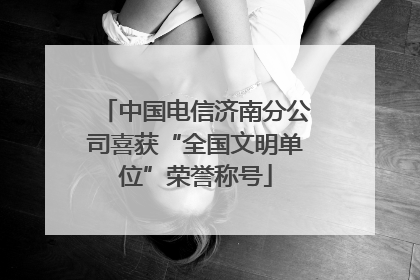 中国电信济南分公司喜获“全国文明单位”荣誉称号