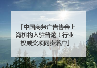 中国商务广告协会上海机构入驻普陀！行业权威奖项同步落户