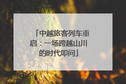 中越旅客列车重启：一场跨越山川的时代叩问