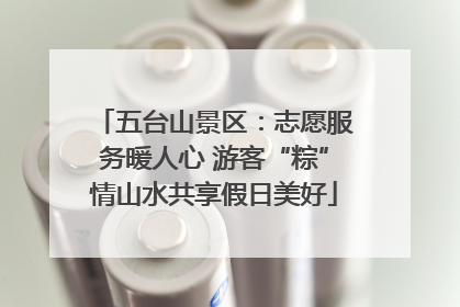 五台山景区：志愿服务暖人心 游客“粽”情山水共享假日美好