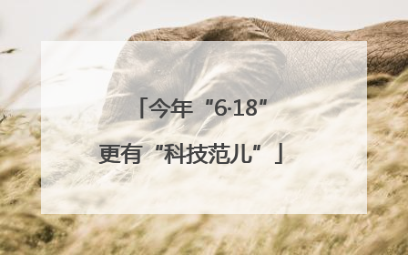 今年“6·18”更有“科技范儿”