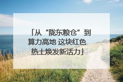 从“陇东粮仓”到算力高地 这块红色热土焕发新活力