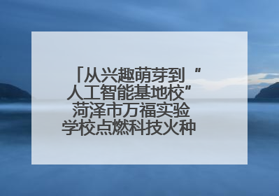 从兴趣萌芽到“人工智能基地校” 菏泽市万福实验学校点燃科技火种，赋能未来人才