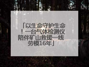 以生命守护生命！一台气体检测仪陪伴矿山救援一线劳模16年