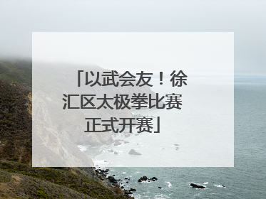 以武会友！徐汇区太极拳比赛正式开赛