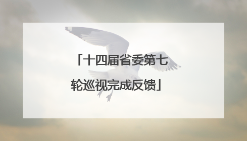 十四届省委第七轮巡视完成反馈