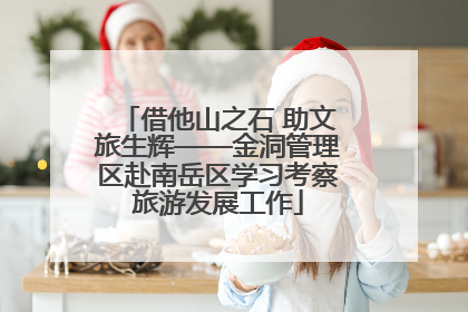 借他山之石 助文旅生辉——金洞管理区赴南岳区学习考察旅游发展工作