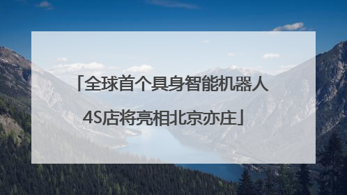 全球首个具身智能机器人4S店将亮相北京亦庄