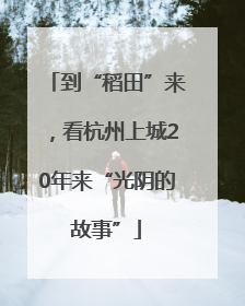 到“稻田”来，看杭州上城20年来“光阴的故事”