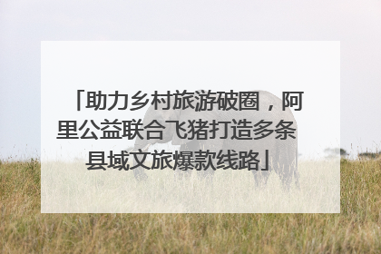 助力乡村旅游破圈，阿里公益联合飞猪打造多条县域文旅爆款线路