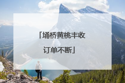 埇桥黄桃丰收 订单不断