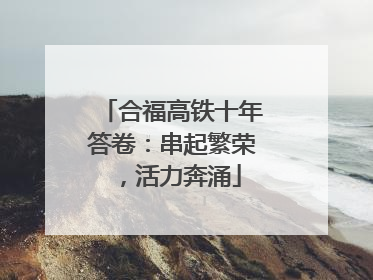合福高铁十年答卷：串起繁荣，活力奔涌