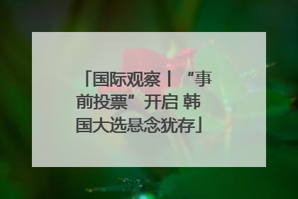 国际观察丨“事前投票”开启 韩国大选悬念犹存