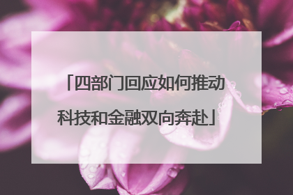 四部门回应如何推动科技和金融双向奔赴