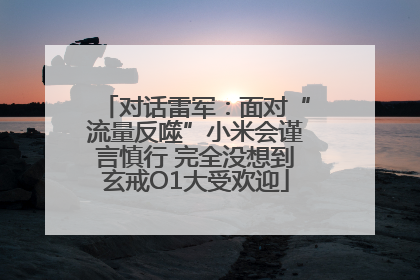 对话雷军：面对“流量反噬”小米会谨言慎行 完全没想到玄戒O1大受欢迎