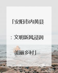 安阳市内黄县：文明新风浸润美丽乡村