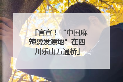 官宣！“中国麻辣烫发源地”在四川乐山五通桥