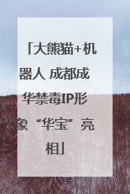 大熊猫+机器人 成都成华禁毒IP形象“华宝”亮相