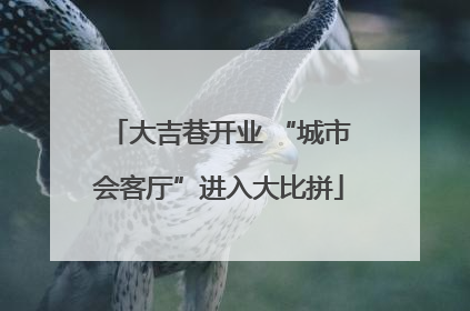 大吉巷开业 “城市会客厅”进入大比拼