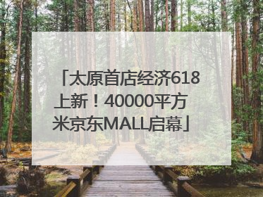 太原首店经济618上新！40000平方米京东MALL启幕