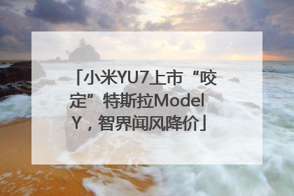 小米YU7上市“咬定”特斯拉Model Y，智界闻风降价