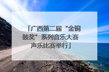 广西第二届“金铜鼓奖”系列音乐大赛声乐比赛举行