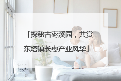 探秘古枣溪园，共赏东塔镇长枣产业风华