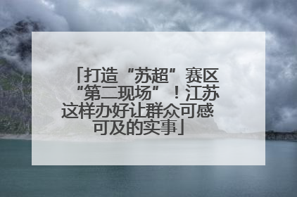 打造“苏超”赛区“第二现场”！江苏这样办好让群众可感可及的实事