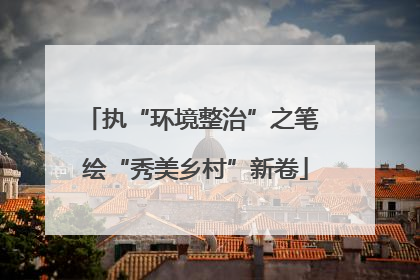 执“环境整治”之笔 绘“秀美乡村”新卷