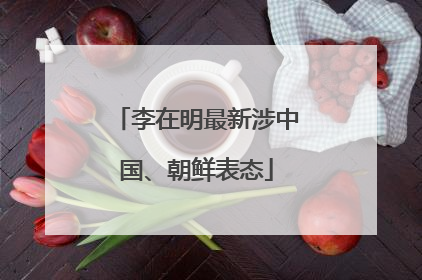 李在明最新涉中国、朝鲜表态