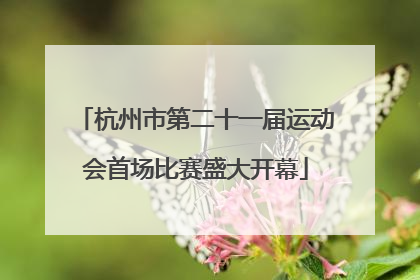 杭州市第二十一届运动会首场比赛盛大开幕