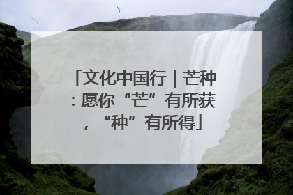 文化中国行｜芒种：愿你“芒”有所获，“种”有所得
