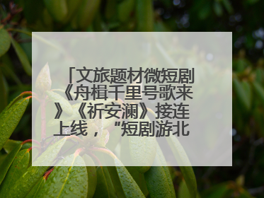 文旅题材微短剧《舟楫千里号歌来》《祈安澜》接连上线，“短剧游北京”开启大运河文化之旅