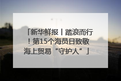 新华鲜报丨踏浪而行！第15个海员日致敬海上贸易“守护人”